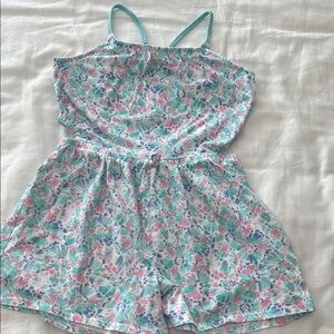 OshKosh B'gosh Pink and Blue Jumpsuit with Elastic Waist